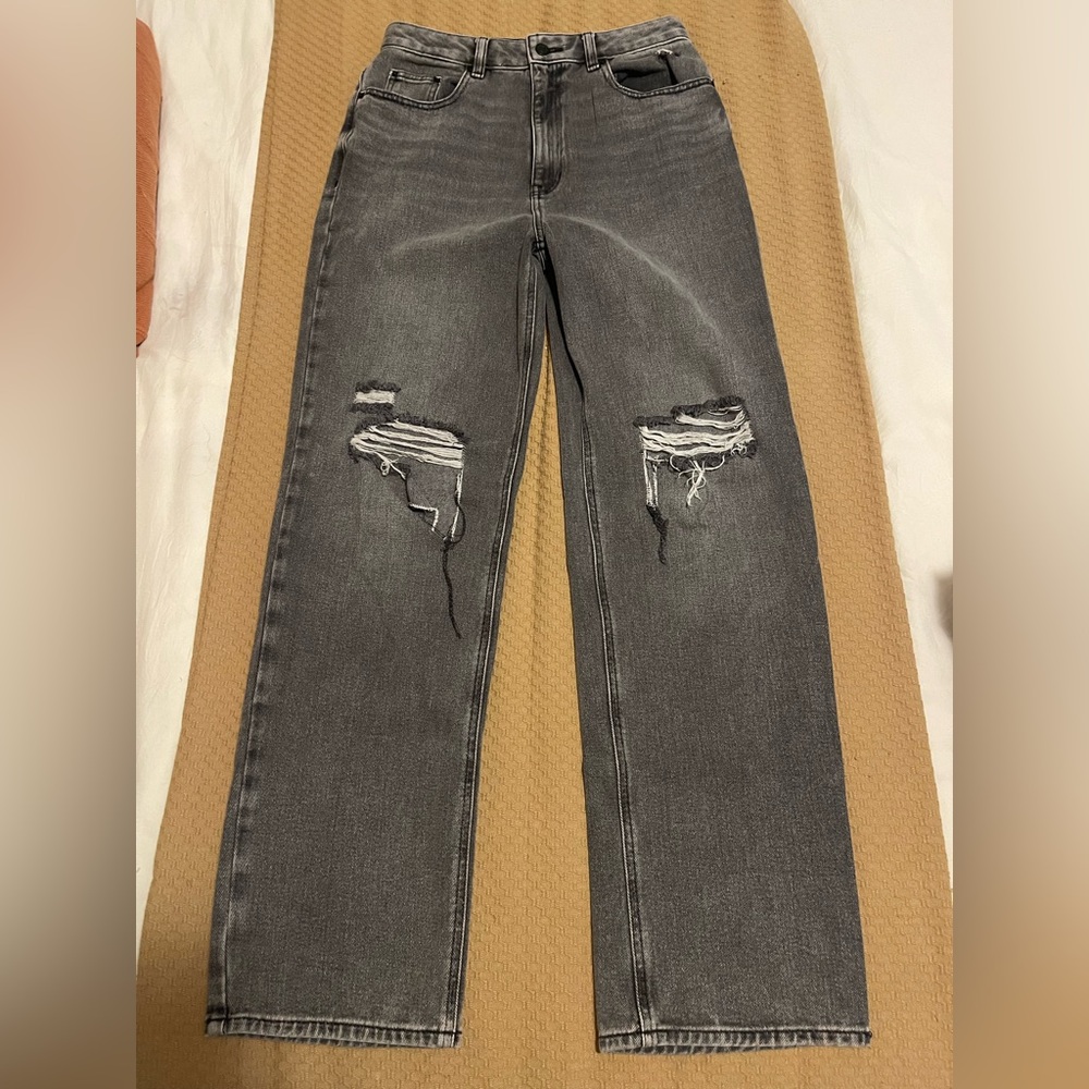 PacSun 90’s Boyfriend Distressed Gray Jeans